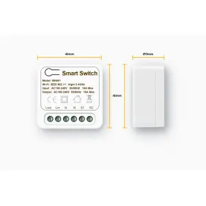 TUYA MINI прохідний WiFi контролер для 2-х вимикачів Розумного Дому c таймером ANDROID, iOS